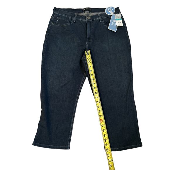 Lee Platinum Label Just Below the Waist Soft Slimming Capri Denim Pants NWT 16M - Picture 5 of 7